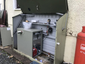 External oil boiler