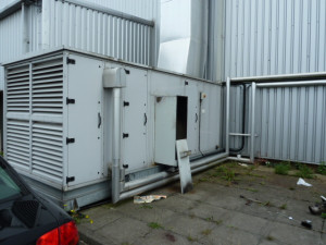 Gas fired air handling unit.